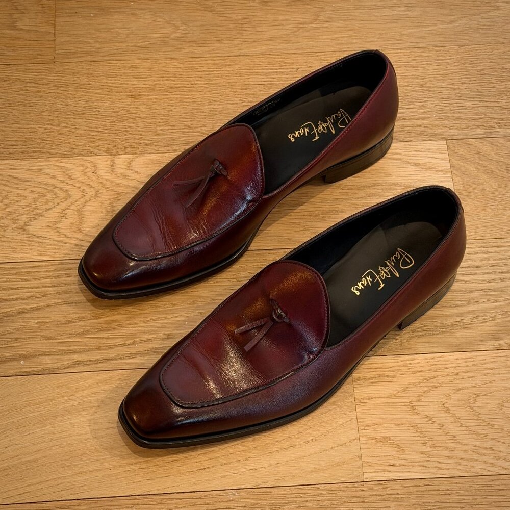 Paul Evans - The Van Damme Belgian Loafer - Oxblood Size 9 Like New